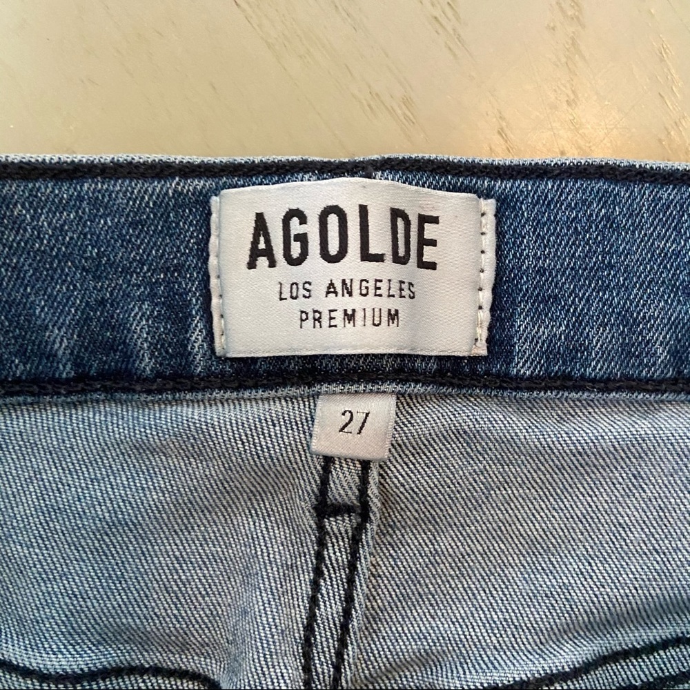 Agolde Sophie Ripped High Waist Crop Jean In Spell - Picture 8 of 13